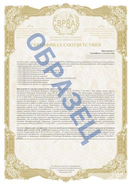 Образец Приложение к СТО 01.064.00220722.2-2020 Покров Сертификат СТО 01.064.00220722.2-2020 